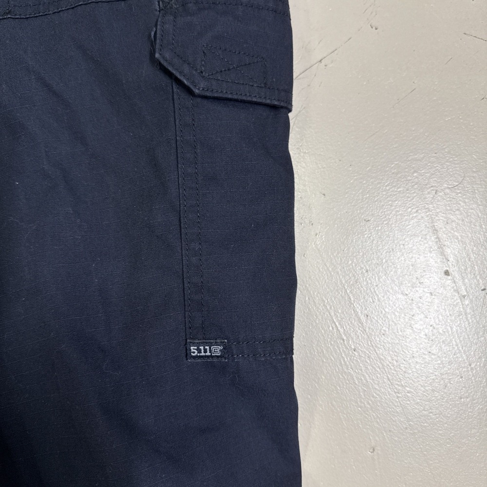 5 11 Tactical Series Ripstop Cargo Pants Mens 36x34 Blue Logo Cotton - Picture 6 of 6